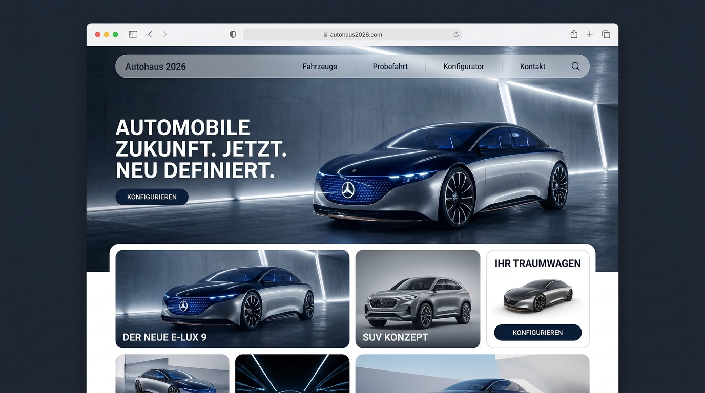 Website eines Autohauses – Relaunch von 2020 auf 2026 – modernes Redesign von MoinCode